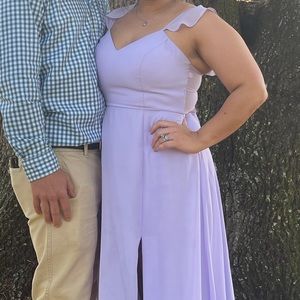 Azazie Lilac Everett bridemaids dress